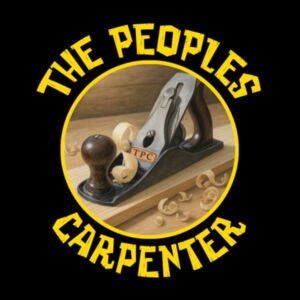 The Peoples Carpenter logo with plane Design