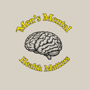 "Men's mental health matters" light T-shirt Design