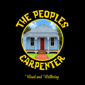 The Peoples Carpenter logo with cottage EPIC TEE Design