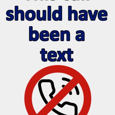 This call should have been a text - on light Thumbnail