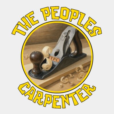 Peoples Carpenter logo with hand plane Thumbnail